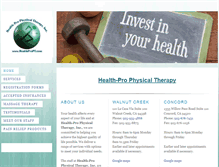 Tablet Screenshot of healthpropt.com